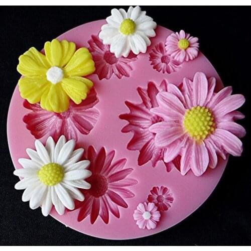 3d Flower Silicone Molds Fondant Craft Cake Candy Chocolate Sugarcraft Ice Pastry Baking Tool Mould