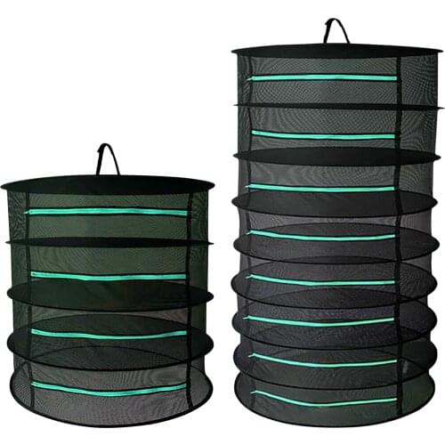 4/8 Layers Herb Drying Net Folding Mesh Pouch Hanging Basket Foldable Dry Rack Bag Mesh Dryer for Herbs Flowers Plants Buds