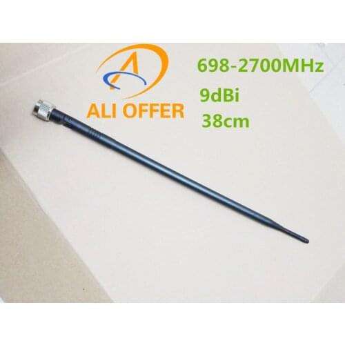 698-2700MHz 4G Rubber Antenna 9dBi 38cm,Multi-Band Antenna for 700/800/900/1800/1900/2100/2300/2400/2500/2600/2700 MHz Full Band