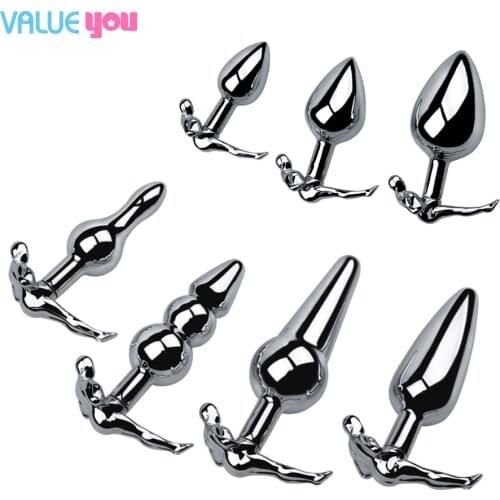 Stainless Steel Anal Plug Sex Toys Female Men Dildo Butt Plug Crystal Prostate Massage Adult Sex Products