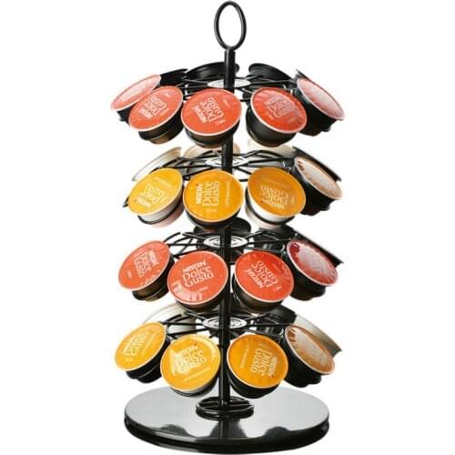 Coffee Pod Holder Rotating Capsule Stand for Tassimo, Dolce Gusto & Nespresso
