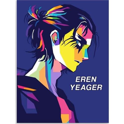 HD Prints Attck on Titan Poster Wall Art Japan Anime Canvas Painting Home Decoration Bedroom Modular Eren Yeager Pictures Framed