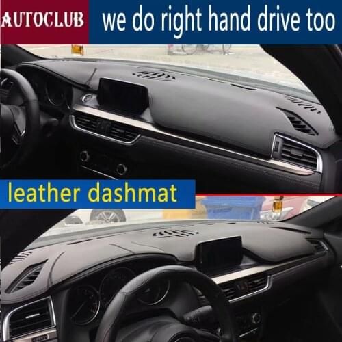 For Mazda6 mazda 6 atenza GL 2016 2017 2018 Leather Dashmat Dashboard Cover Car Pad Dash Mat SunShade Carpet accessories