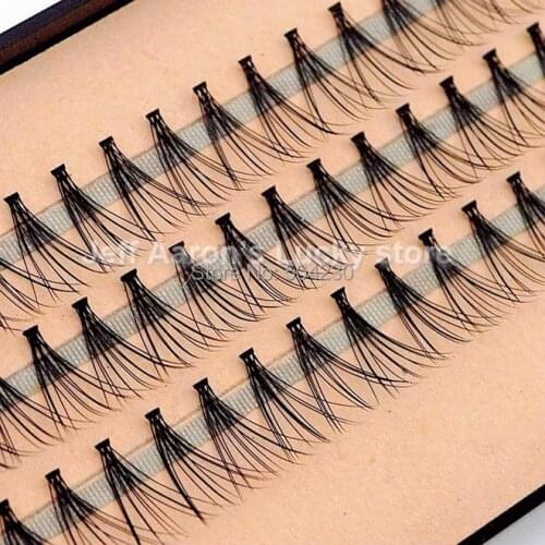 4pcs/lot 57 Flare Black Individual False Eyelashes Tray Eye Lash Extension Kit 14mm 12mm 10mm 8mm Makeup Tools