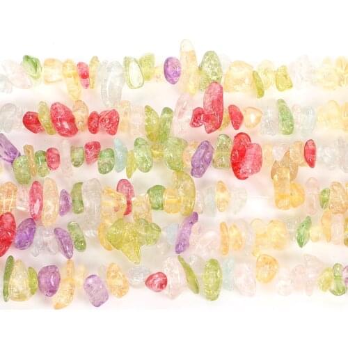 Irregular Chip Colorful Popcorn Gravel Natural Stone Beads For Jewelry Making DIY Loose Spacer Beads Necklace Bracelet Handmade