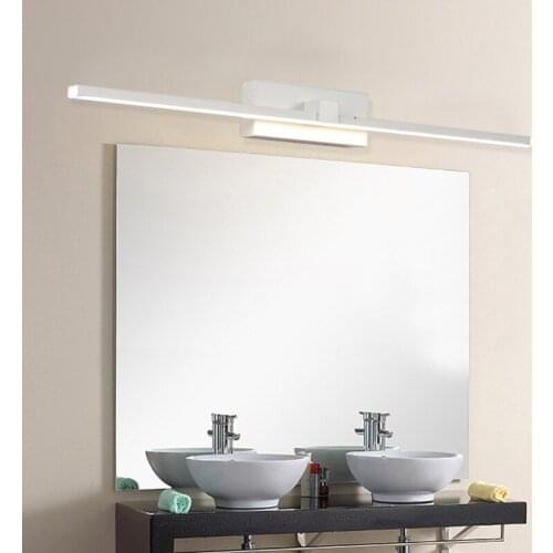 Nordic LED Mirror Headlights Modern Bathroom Lamp Bathroom Mirror Cabinet Makeup Lamp Vanity Light Indoor Mirrored Lamp 110-240V