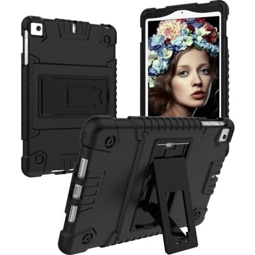 New Soft Silicon Stand Armor Case for IPad Mini 5 2019 Rubber Protective Back Cover For Mini 1 2 3 4 7.9 Tablet Case+Film+Pen