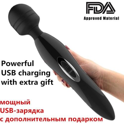 Huge Powerful Massage Vibrator 5 modes Erotic Toy Clitoris Stimulator AV Magic Wand massager Adult Masturbator Sex Toy for Women