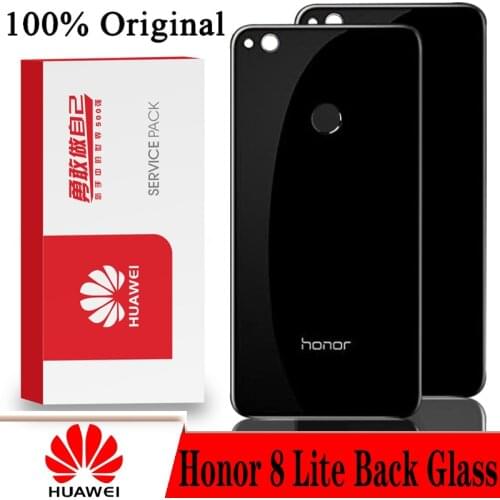 Original Huawei For Honor 8 Lite Back Glass Battery Cover Rear Door Housing Case Panel For Honor 8 Lite Back Glass Cover
