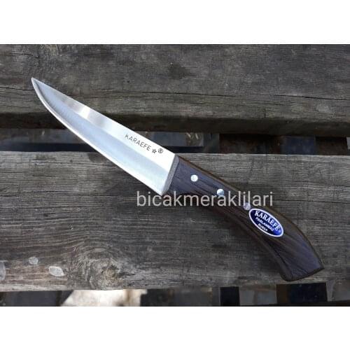 Hand Work Butcher or Kitchen Knife 29,5cm Total Length Wenge Handle No2