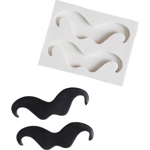 Gentleman Beard Silicone Mold Fondant Mould Cake Decorating Tools Chocolate Gumpaste Molds, Sugarcraft, Kitchen Gadgets