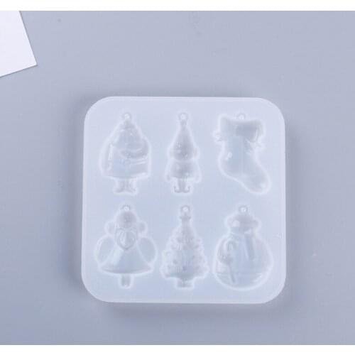 Multi Shape Silicone Molds Handmade DIY Making Christmas Pendant Jewelry Accessories Crystal Epoxy Resin Model