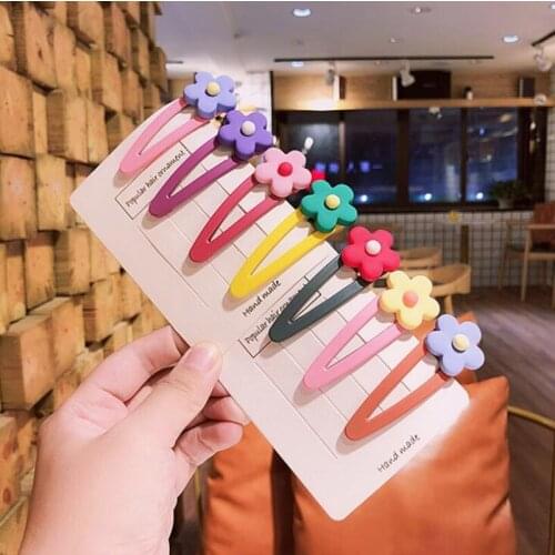 New fashion girl cute candy color hairpin childrens Flowers hair accessories headband hairpin fashion hair accessories