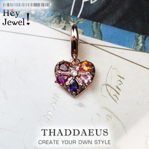 Royal Heart Pendant Charm For Women 925 Sterling Silver Romantic Everlasting Love Affinity Fashion Jewelry Fit Bracelet Necklace