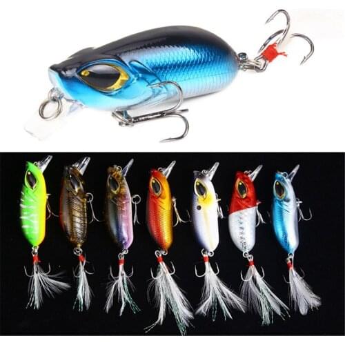 1pcs 5cm 8.1g Wobblers Fishing Lure Hard Plastic Bait Artificial Bait Crankbait Trolling Boat Sea Fishing Bass Pike Lure