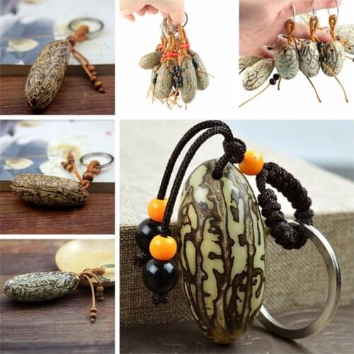 1 Pcs Bodhi Fruit Keychain Pendant Plastic Beads Keyring Buddhism Decor 6cm