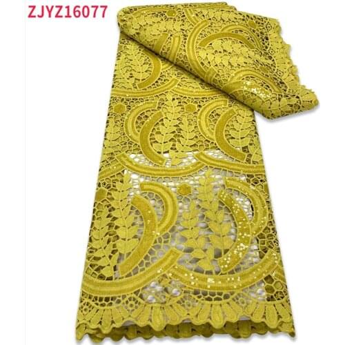 2021 African Water Soluble Lace Embroidery Nigeria Hot Sale Ladies Lace Fabric