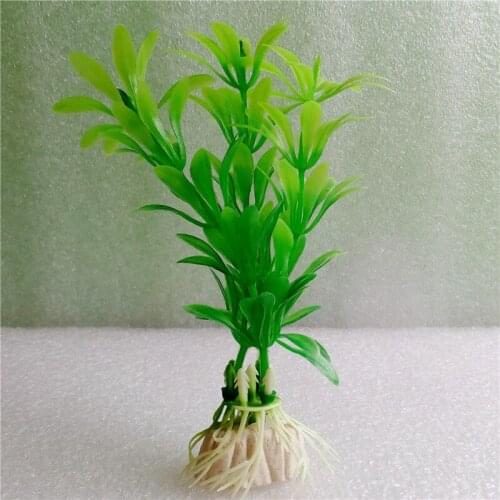 6 pieces Aquarium Green Artificial Plants Aquarium Plants Plastic Ornament deposito de agua plastico