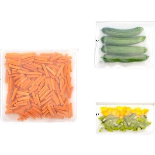 Promotion! Reusable PEVA Food Storage Bags,24 Pack Flat Freezer Bags,Resealable Lunch Bag for Meat/Fruit/Veggies