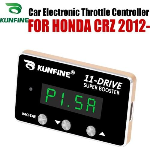 KUNFINE Car Electronic Throttle Controller Racing Accelerator Potent Booster For HONDA CRZ 2012-After Tuning Parts