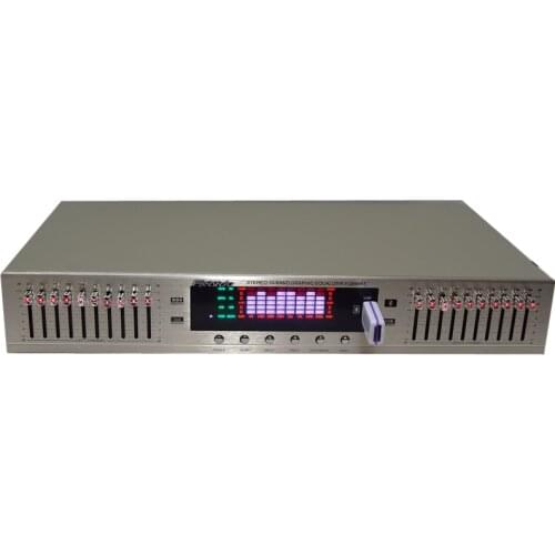 2021 HIFI Digital HD stereo preamplifier Equalizer built-in USB Bluetooth home stage equalizer dual 10 segments