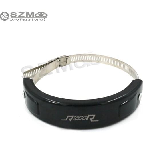 For BMW R1200R R1200 Silencer Round Oval Exhaust Protector Can Cover SILICONE Motorcycle Scope 100MM-140MM Protect Accessories