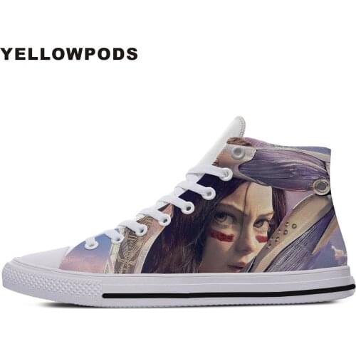 Customized Your Own Logo/Photo/Image Pattern Alita Battle Angel Science Fiction Breathable Men Flats Shoes Fashion Shoes