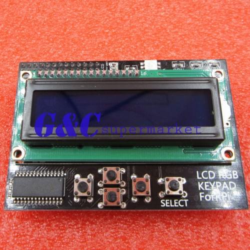 I2C IIC 16x2 RGB LCD Display Shield 1602 Blue Backlight For Raspberry Pi B+/B diy electronics