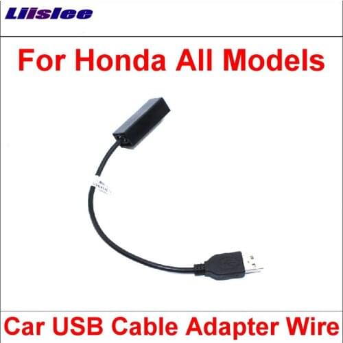 Liislee Original Plugs To USB Adapter Connector For Honda All Models Car CD Radio Audio Media Cable Wire