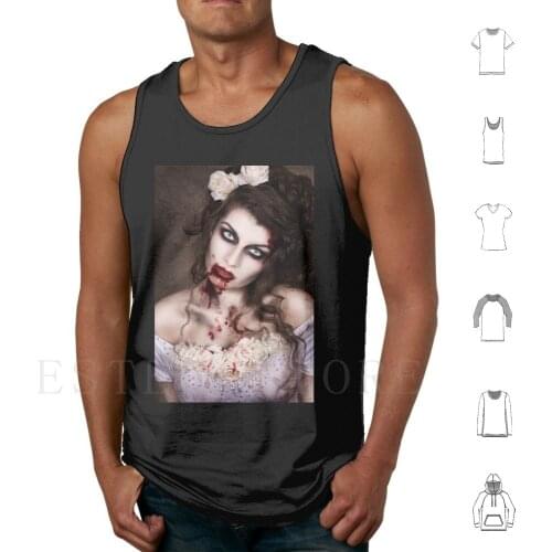 Zombie Girl Ii Tank Tops Vest Sleeveless Gothic Goth La Esmeralda Zombie Girls Demon Devil Vampire Blood Horror Creepy