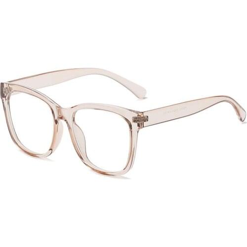 Fashion TR90 Frame Anti Blue Light Glasses Vintage Big Frame Unisex Glasses Retro Radiation Protection Blue Ray Blocking Glasses