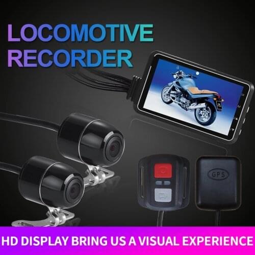 Motorcycle Camera DVR Motor wifi Dash Cam Special Dual-track Front Rear Recorder night vision G-sensor Motorcycle black box