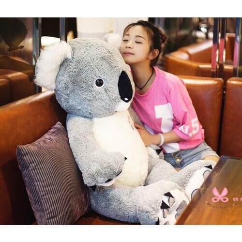 Stuffed toy ,large 120cm gray koala plush toy, soft throw pillow toy birthday gift h2963