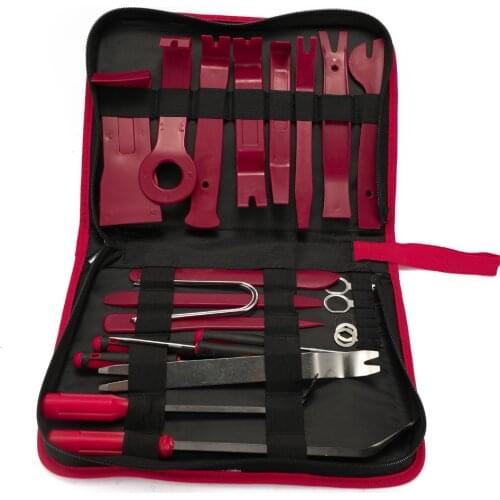 25pcs Car Trim Door Panel Window Molding Upholstery Clip Removal Tool Set Radio Audio Console Plier Clamp Repair Tool kit