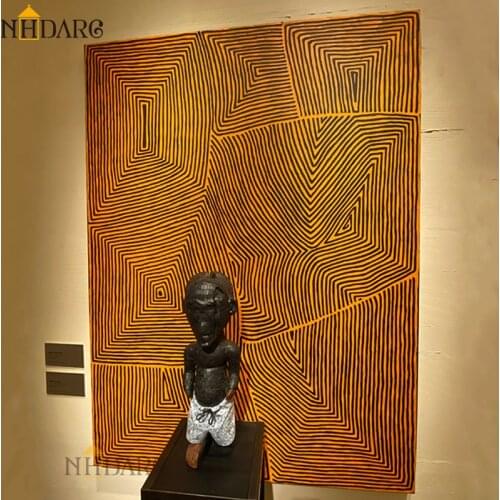 NHDARC Abstract Lamination Africa Ground Canvas Print Painting Poster Modern Fashion Wall Picture Art For Living Room Home Decor
