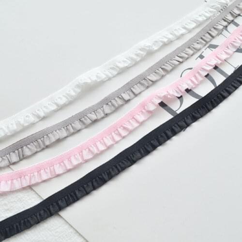 11MM Unilateral Elastic Skirt With Elastic Lace 3Meter Handmade diy Hairpin Material Homemade Accessories Hair Band Headband