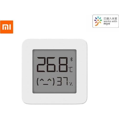 Original Xiaomi Mijia Bluetooth Thermometer 2 Wireless Smart Electric Digital Hygrometer Thermometer Work With Mijia APP