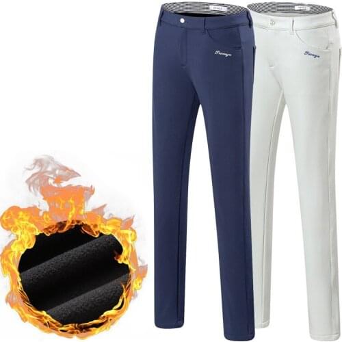 Autumn winter Fleece Warm Women Golf Pants High Elasticity slim Golf Trousers Sportwear Female Soft and comfortable sports Pant