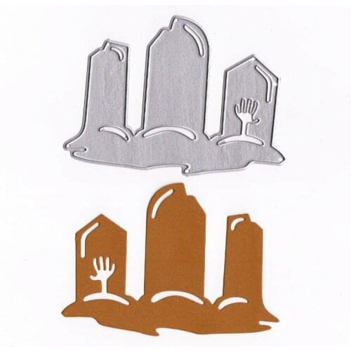 PANFELOU Tombstone ghost claw Scrapbooking DIY Halloween Embossing mould card paper die stencils punch Metal cuts dies cutting