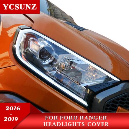 Headlights Cover Without Light For Ford RANGER T7 Wildtrak Endeavour EVEREST 2016-2019