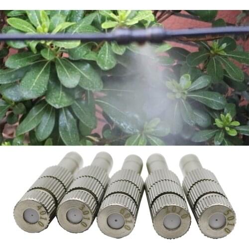 Low Pressure Misting Quick-connecting Nozzle 0.2-0.6mm Fogging Spray Sprinkler Garden Cooling Sprayer With Filter 20 Pcs