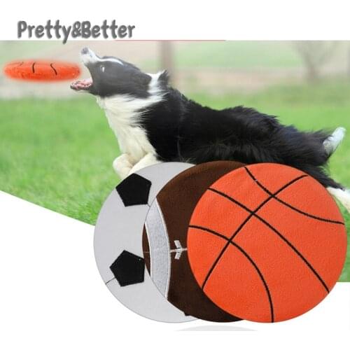 Pretty&Better Flying Discs Pet Supplies Wholesale Pet Vocal Interactive Training Dog Toys Dog Toys Squeaking Puppy Toys Plush