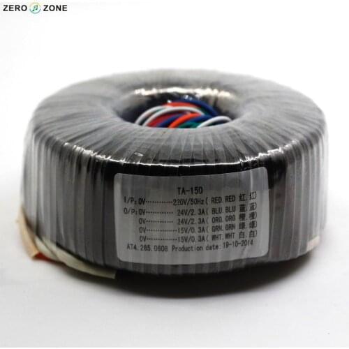 GZLOZONE TA-150 150W Toroidal Transformer 150VA Dual 24V+ Dual 15V Power Supply Transformer