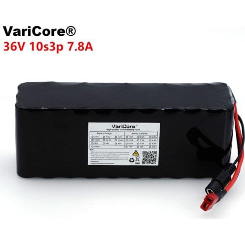 VariCore 36V 7.8Ah 10S3P 18650 Rechargeable battery pack ,modified Bicycles,electric vehicle 36V Protection PCB