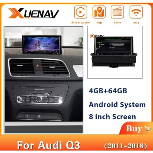 8 Inch Android Car DVD Radio Player for-Audi Q3 2011 2012 2013 2014 2015 2016 2016 2017 2018 Car GPS Nav Navigation Head Unit