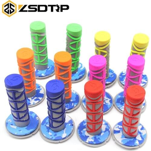 ZSDTRP 22mm 7/8" Colorful Handle MX Grip Pro Grip Fit To GEL GP Motorcycle Dirt Pit Bike Rubber Handlebar Grip For KTM Suzuki