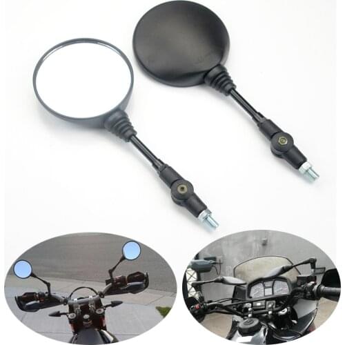 1Pair Universal Folding Motorcycle Side Rearview Mirror 10mm For Yamaha for Honda