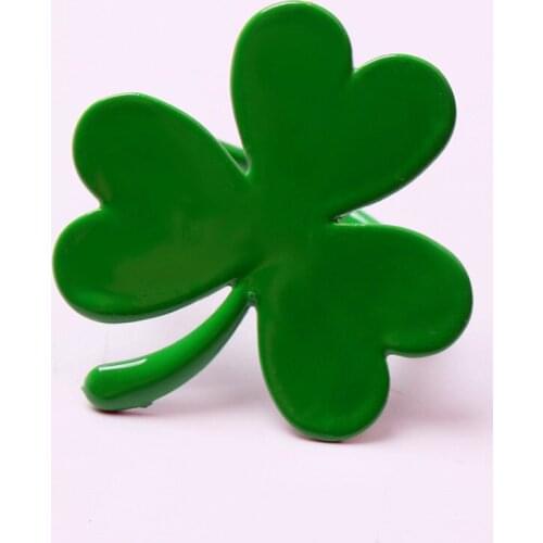 10PCS/metal green lucky clover napkin ring table decoration holiday banquet wedding banquet hotel family gathering accessories