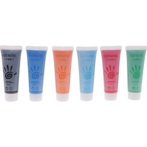 12 Colors Washable Finger Paints, Non Toxic, for Baby Kids Art Painting Set