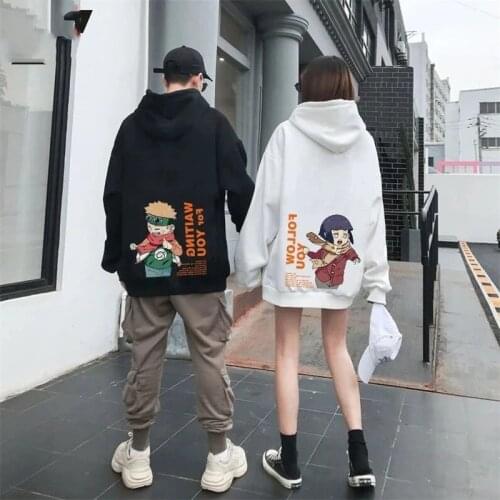 2020 Anime Printed Kpop Akatsuki Hinata Unisex Hoodies Sweatshirts Women Couple Wear Japanese Streetwear Casual Sweatshirts